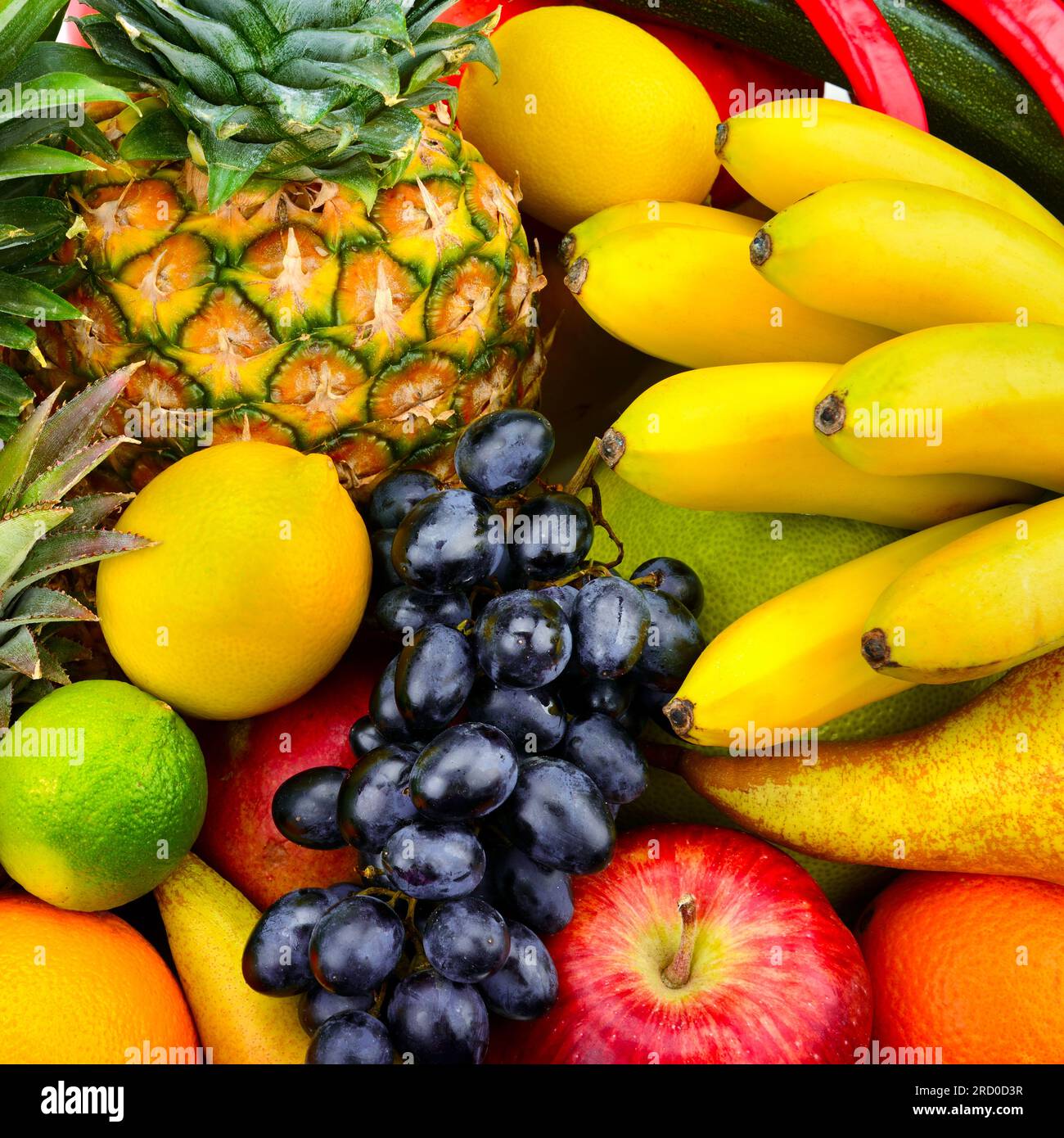 collection fresh fruits and vegetables Stock Photo Alamy
