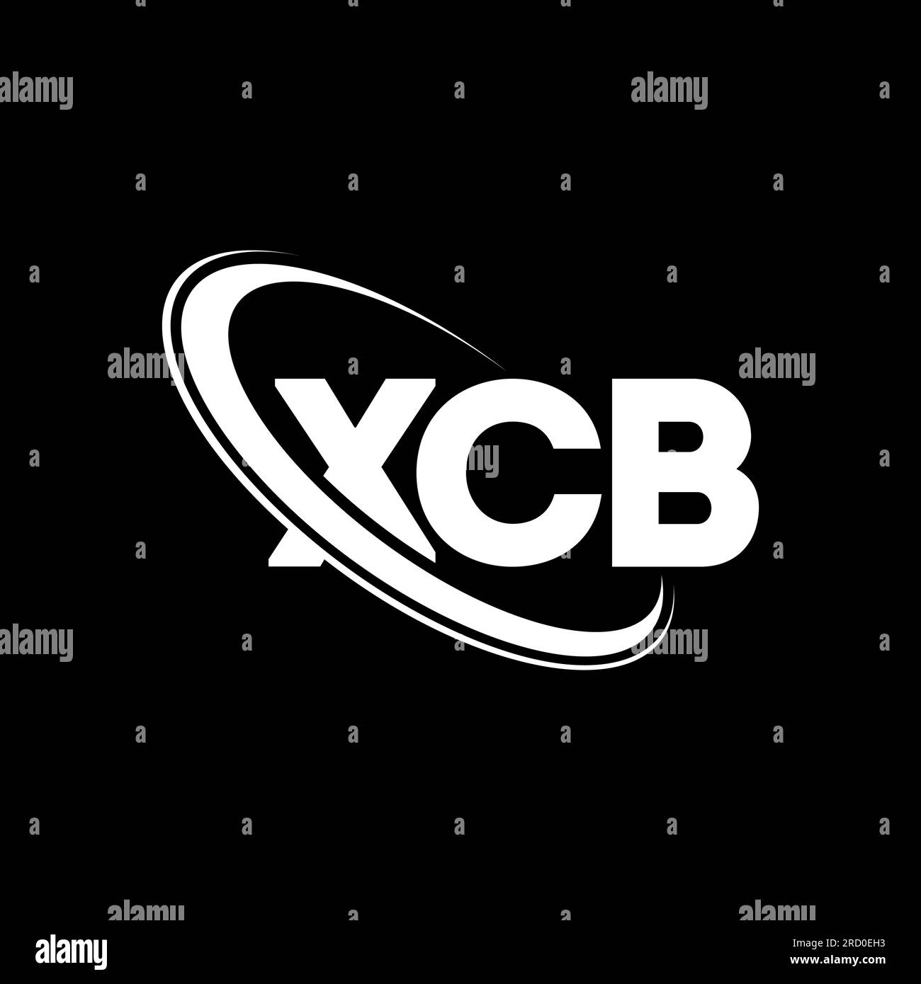 XCB logo. XCB letter. XCB letter logo design. Initials XCB logo linked with circle and uppercase monogram logo. XCB typography for technology, busines Stock Vector