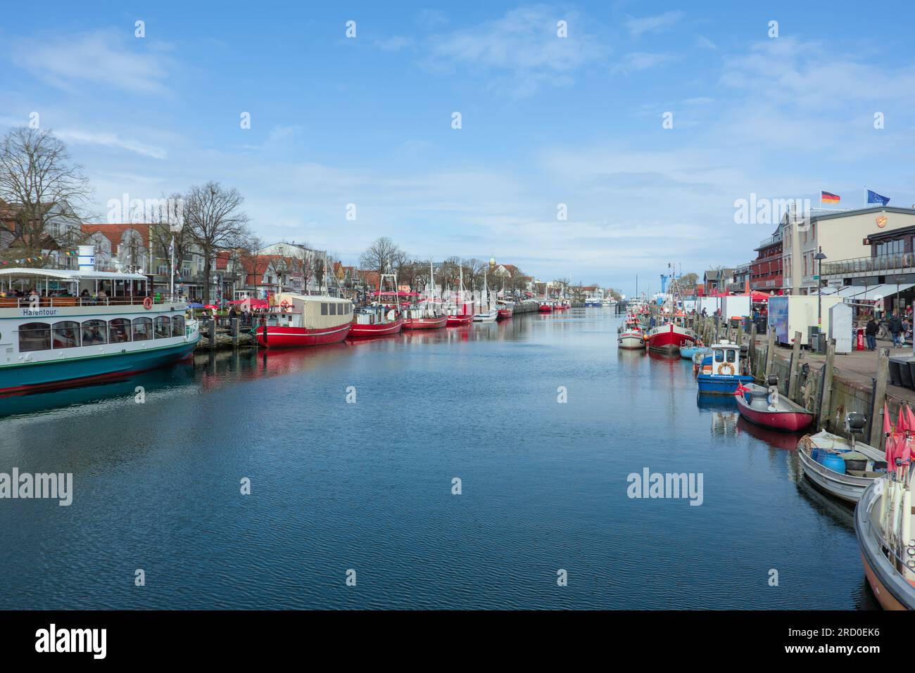 Warnemünde is a historic port at the baltic sea. Lighthouses and ...
