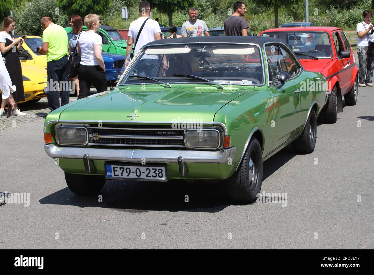 Opel Rekord series C was produced from 1966 to 1971.Rekord C was the most successful Rekord to date, with 1,276,681 copies produced. Osijek, 2023. Stock Photo