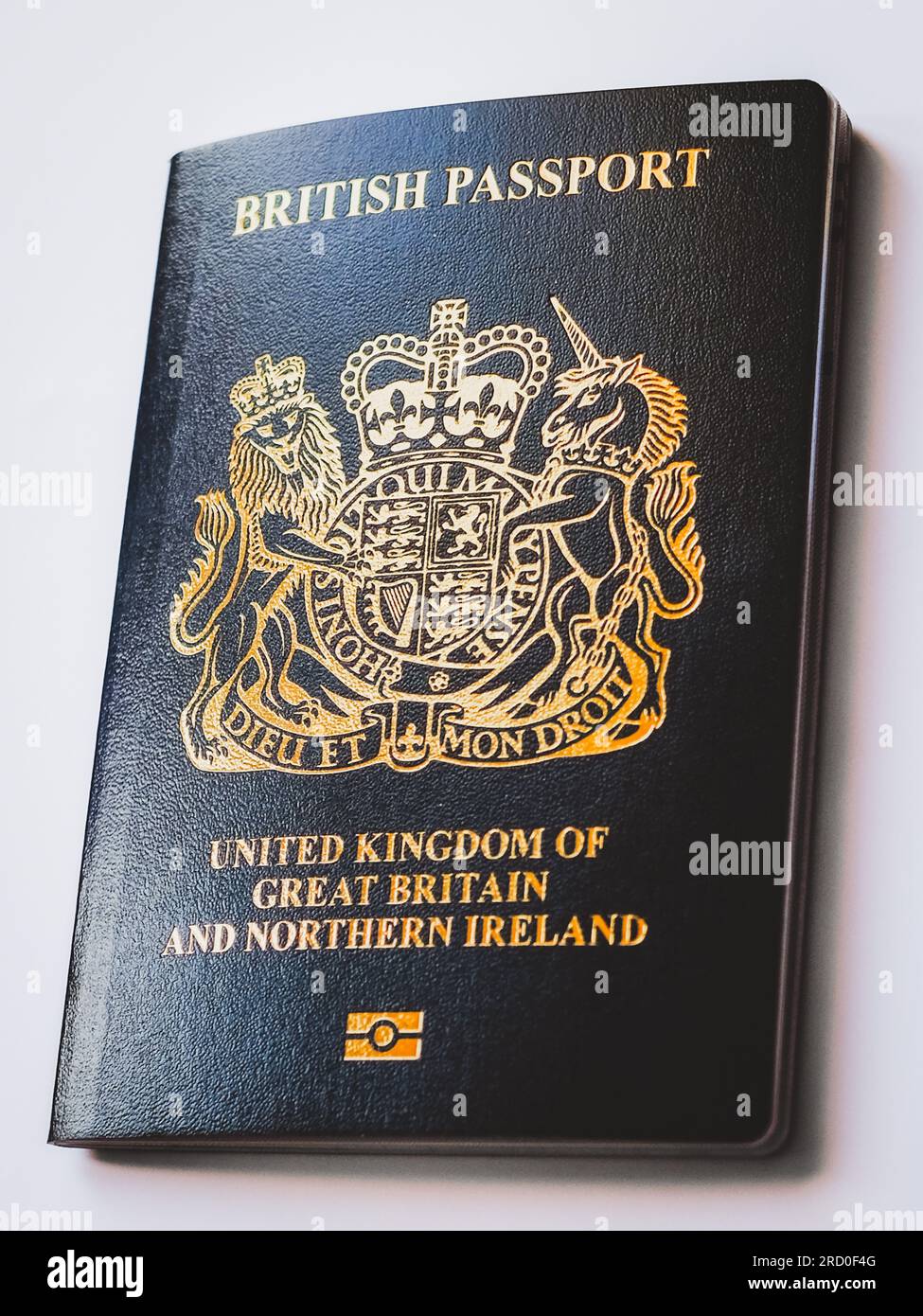 British Passport.  Travel document for Untied Kingdom and Northern Ireland Stock Photo