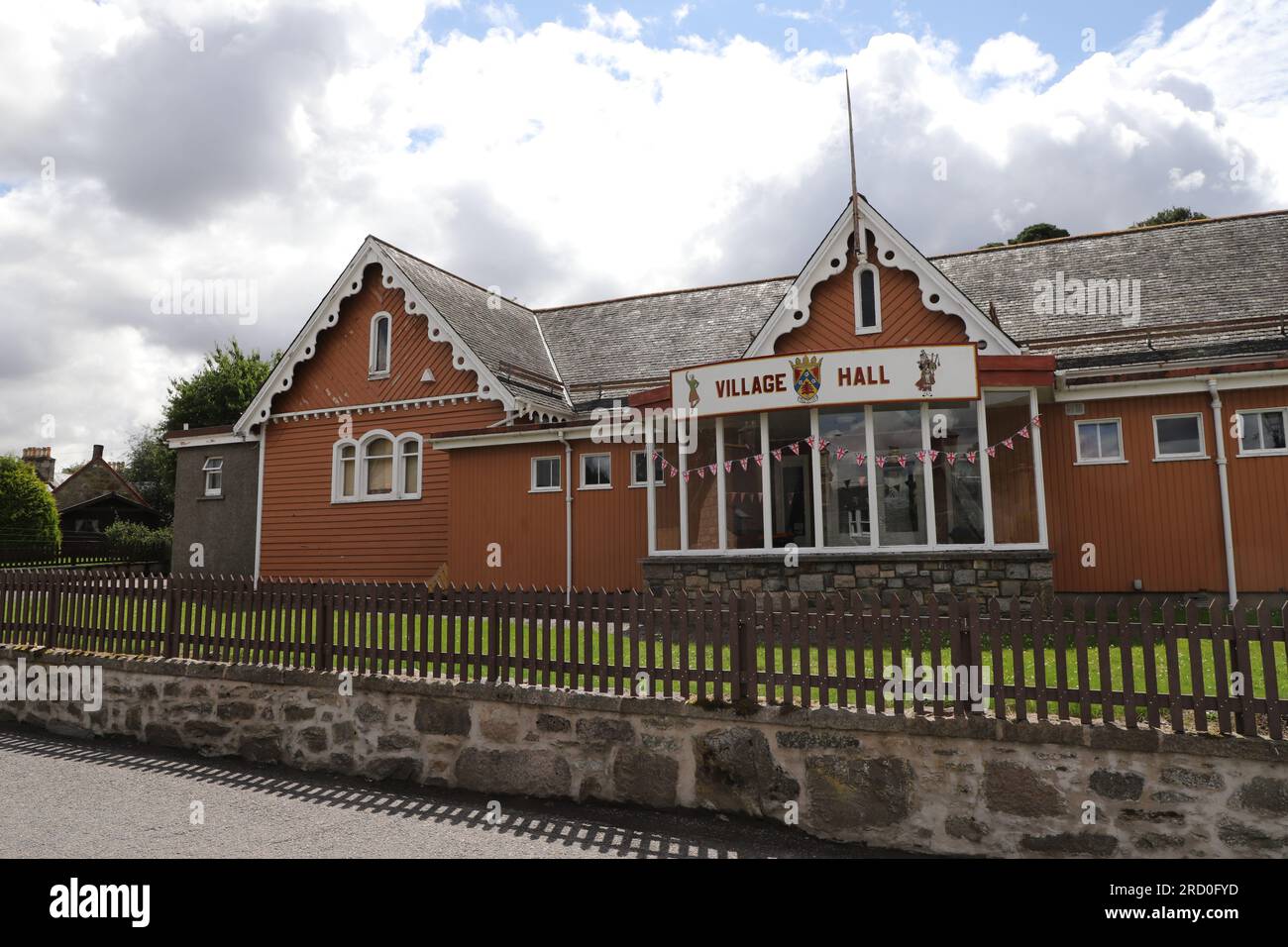 Exterior of Braemar Village Hall Scotland July 2023 Stock Photo - Alamy