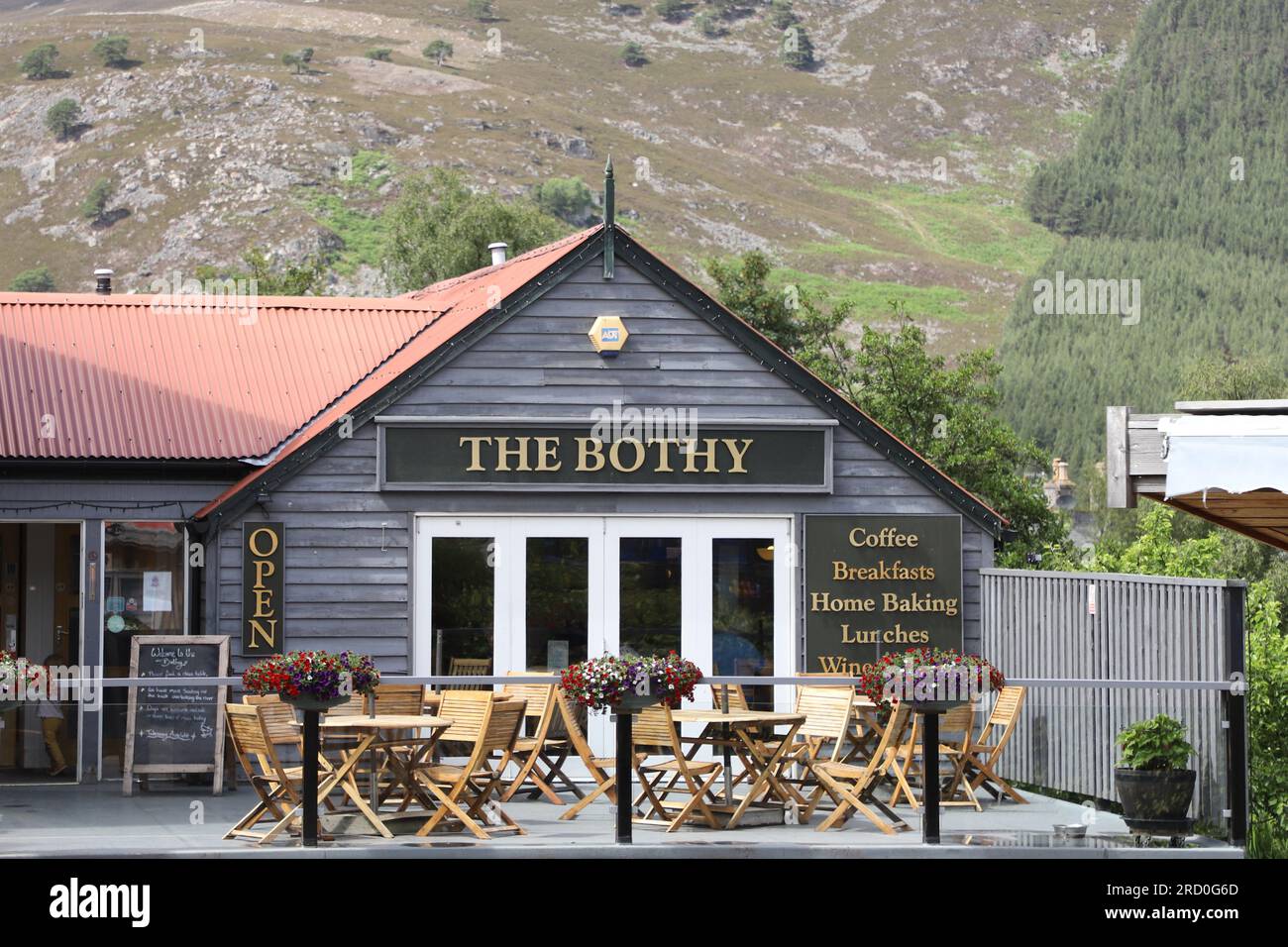 The Bothy Braemar coffee shop Braemar Scotland  July 2023 Stock Photo