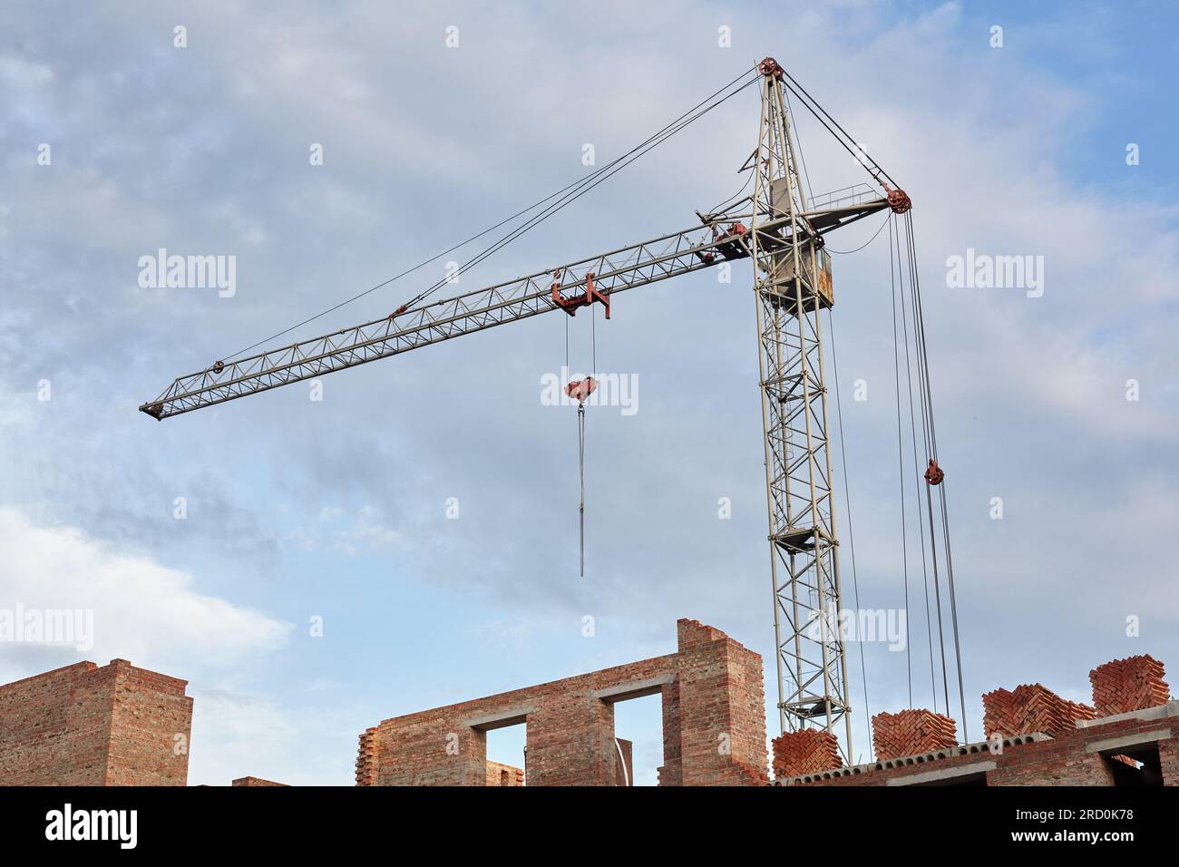 Tower crane. Construction machinery. Construction Stock Photo - Alamy