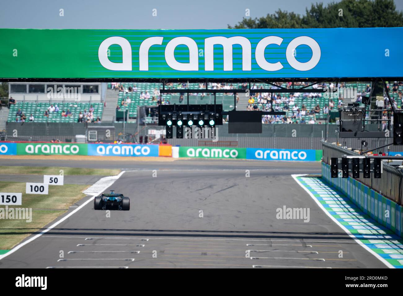 Silverstone, UK - Friday 7th July 2023 - FORMULA 1 ARAMCO BRITISH GRAND PRIX 2023 - Fernando Alonso (Spain) - Aston Martin Aramco Cognizant F1 Team Stock Photo