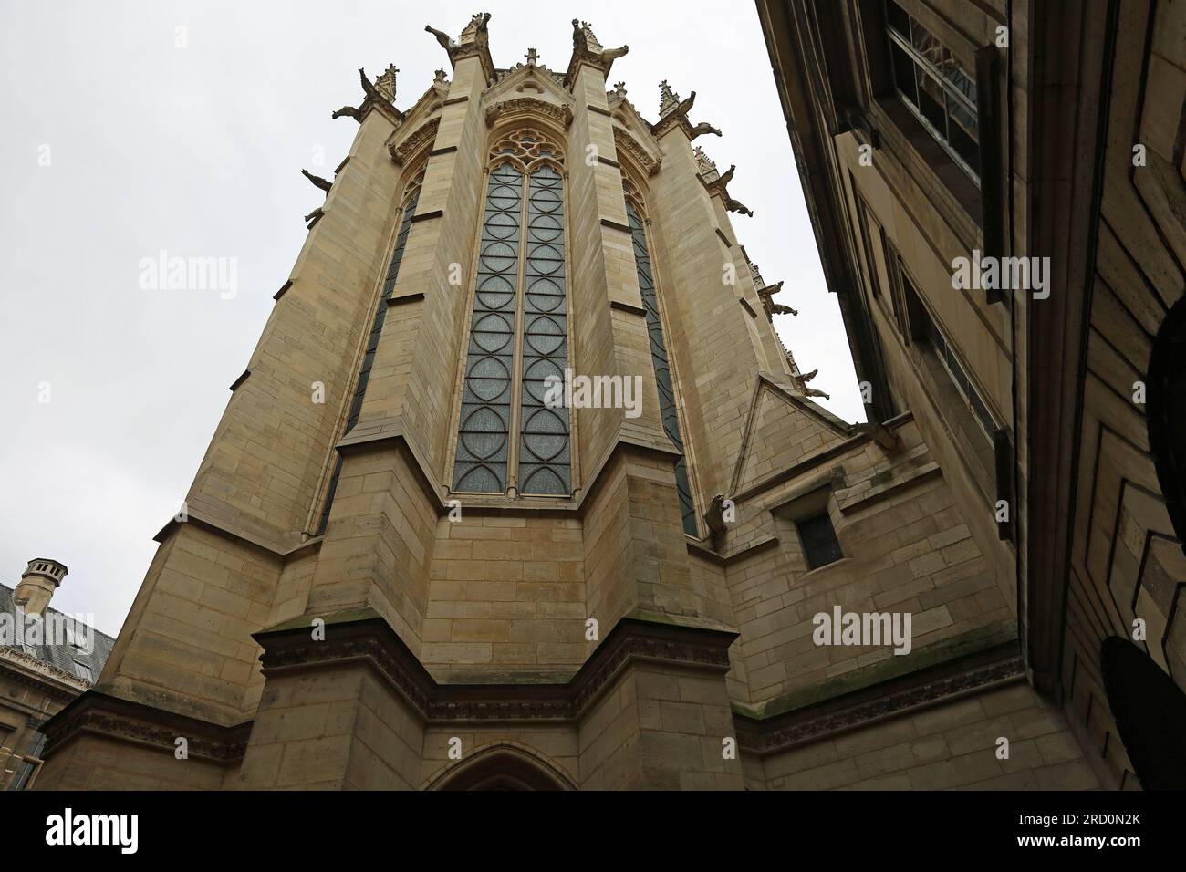 The tower of Sainte-Chapelle, Paris, France Stock Photo