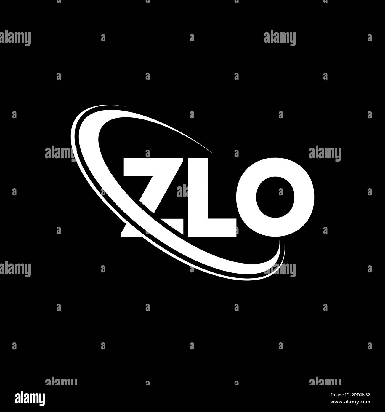 ZLO logo. ZLO letter. ZLO letter logo design. Initials ZLO logo linked with circle and uppercase monogram logo. ZLO typography for technology, busines Stock Vector