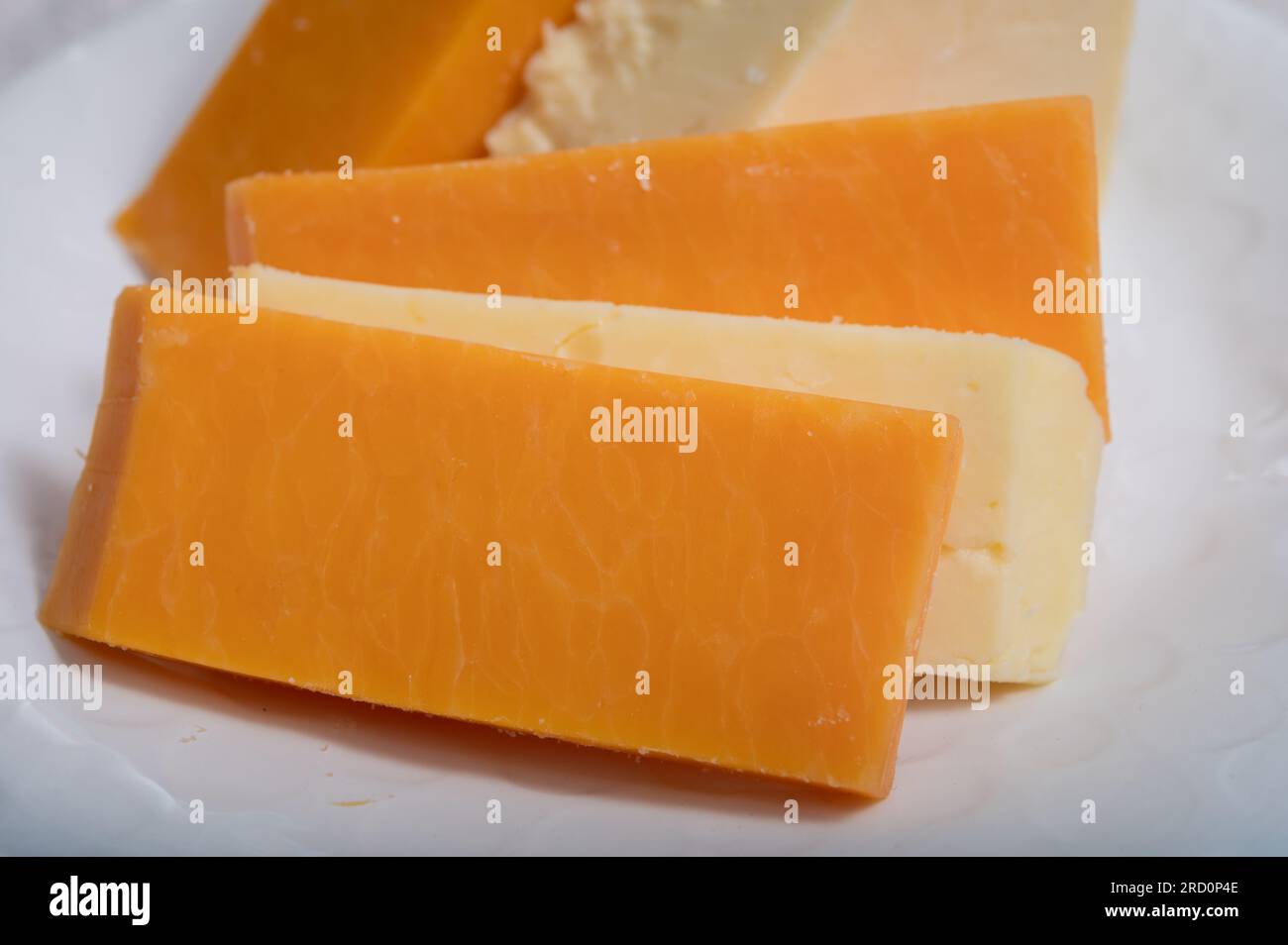 British cheeses collection, Scottish coloured and English matured