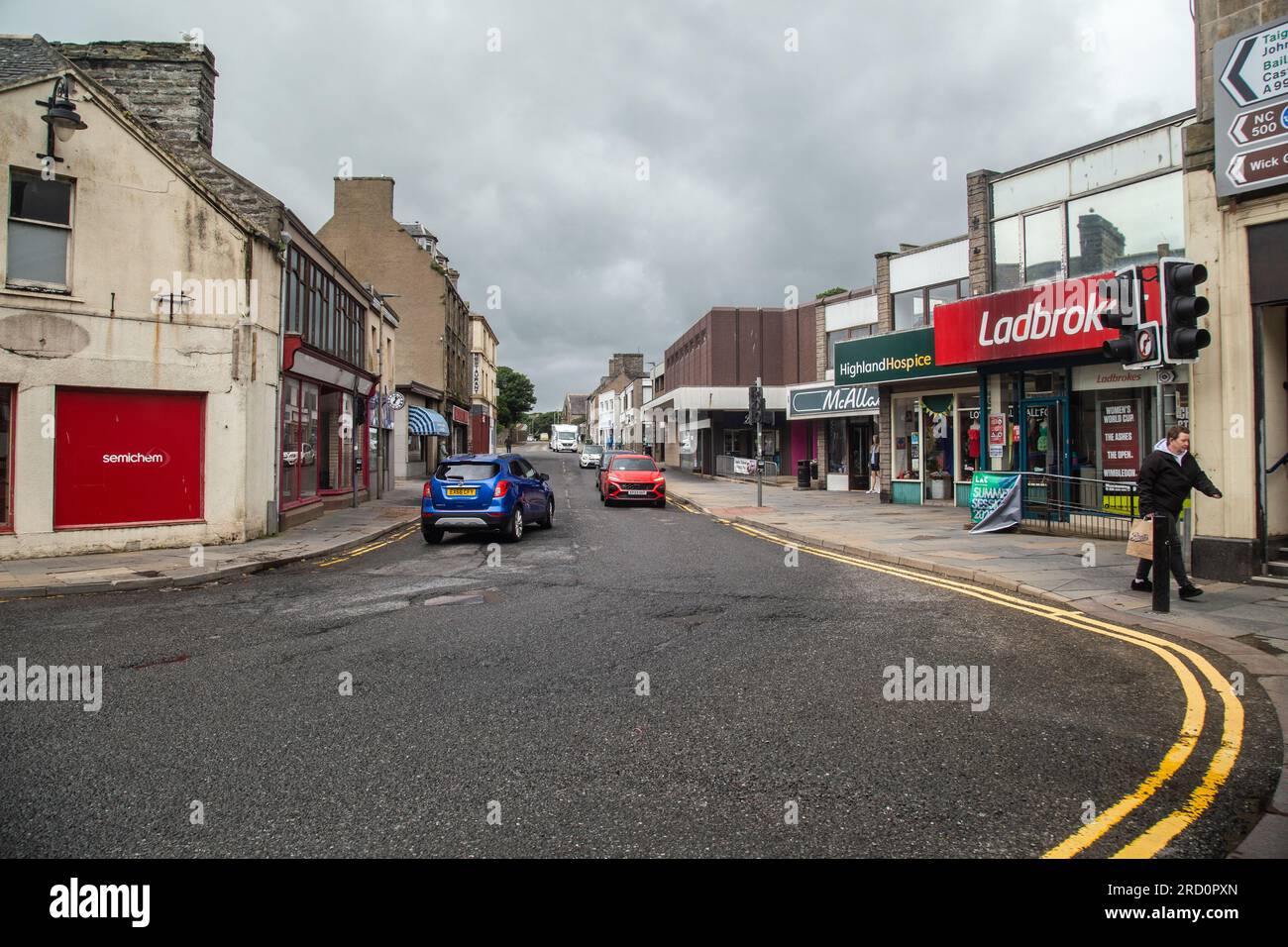 Thurso, Caithness, Scotland, July 3rd, 2023, a view of Thurso Main