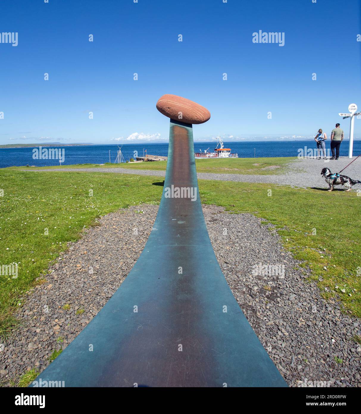 John O' Groats, Caithness, Scotland, July 2023, visitors to John O