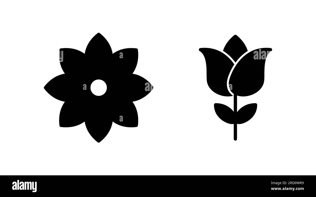 Flower icon vector. floral icon. flower logo Stock Vector Image & Art ...