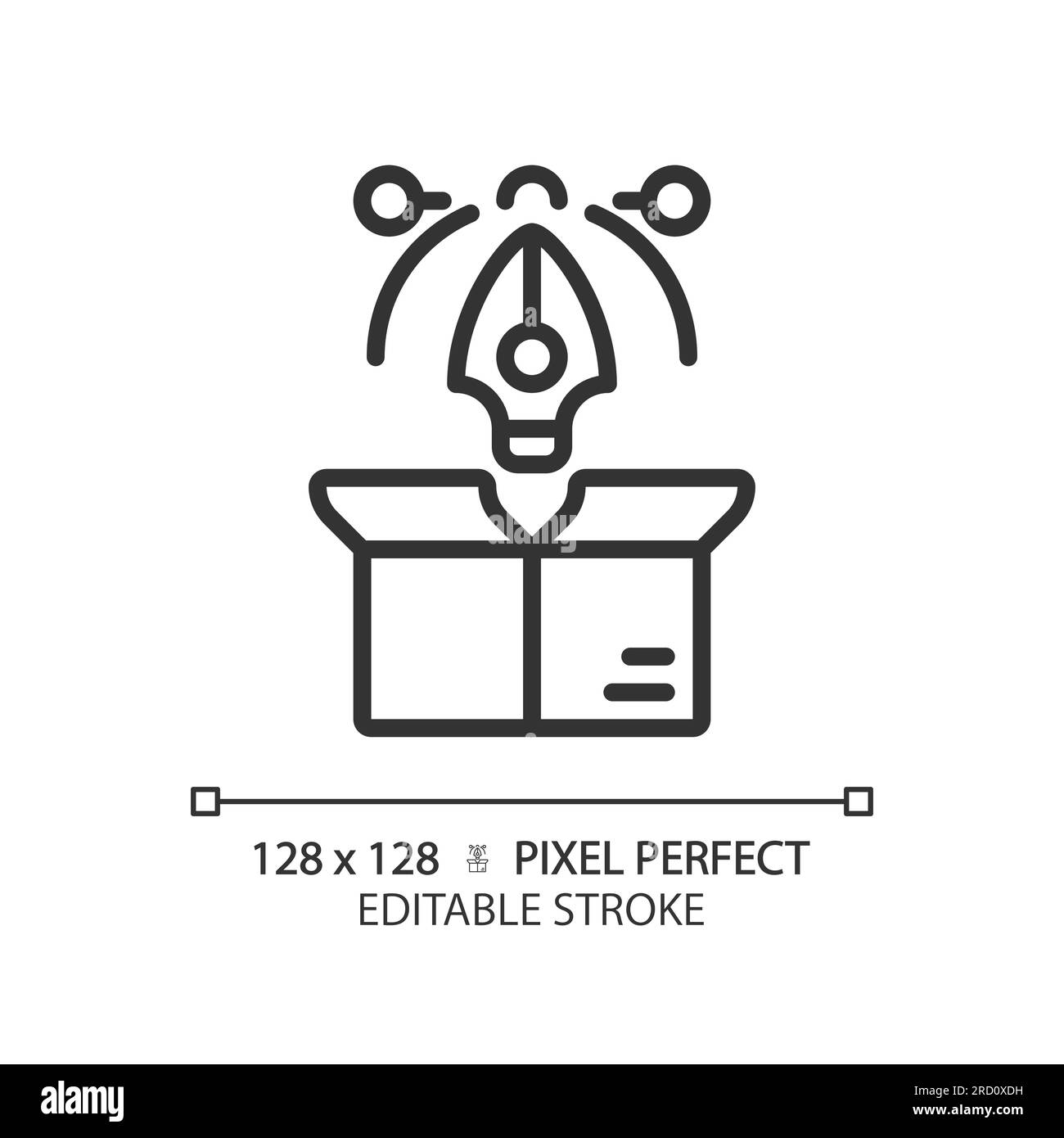 2D customizable creative design linear icon Stock Vector Image & Art ...