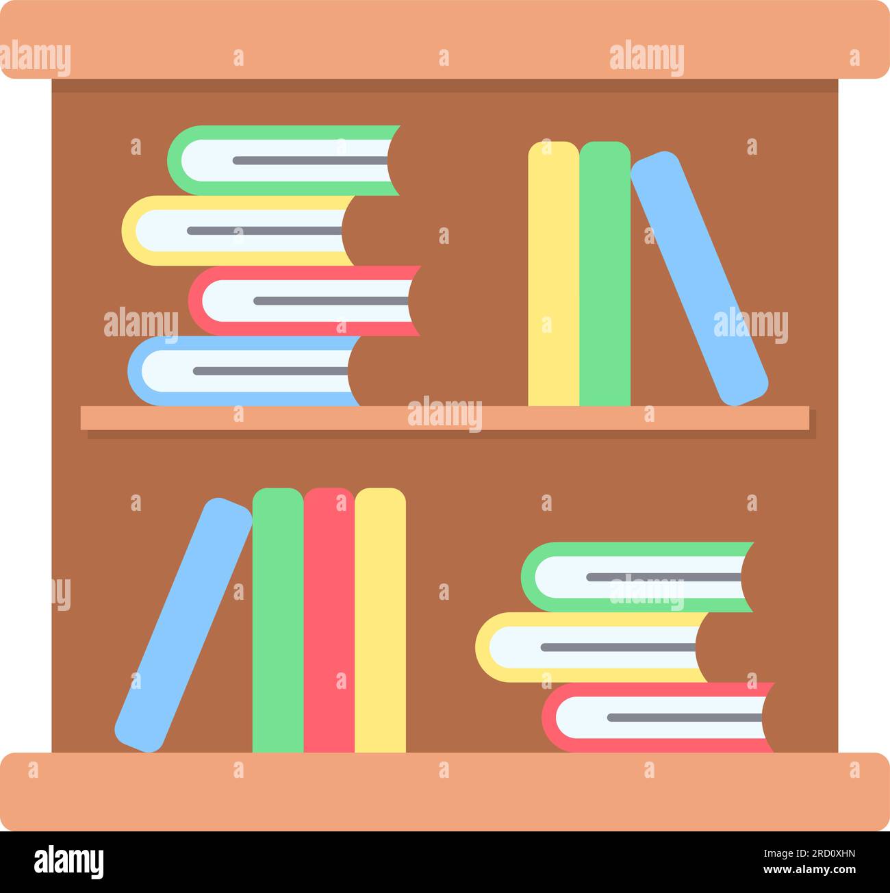 Shelf in study Stock Vector Images - Alamy