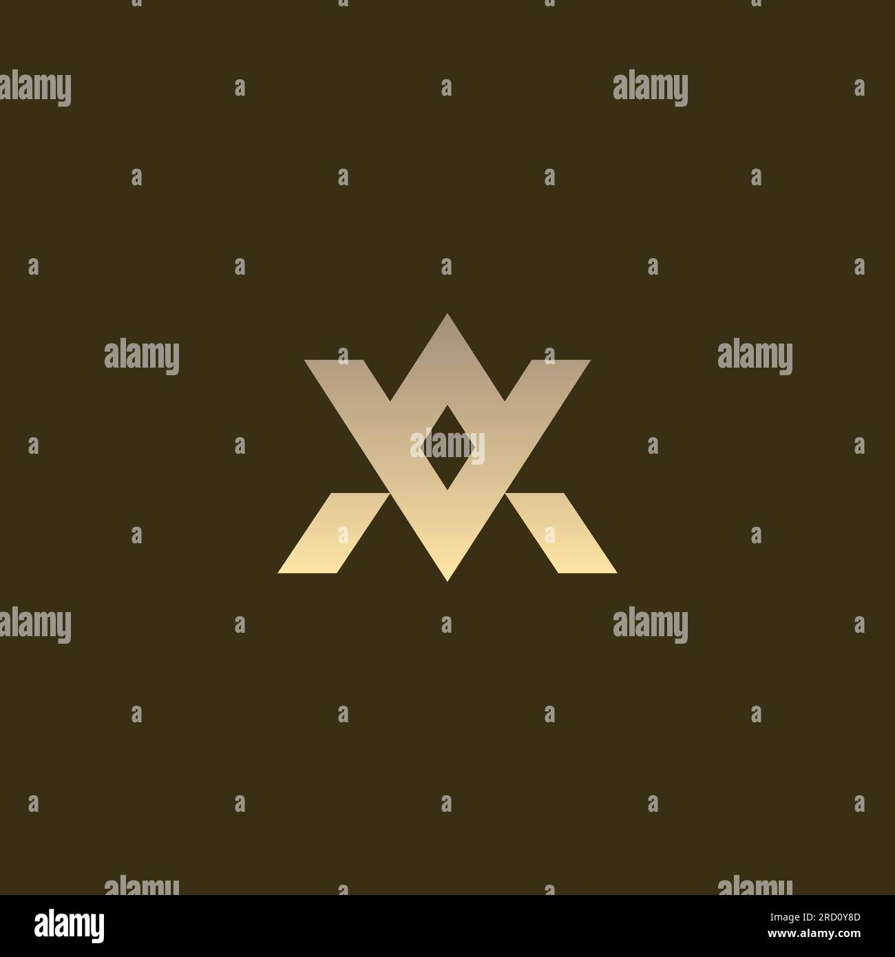 VA Logo Design. Letter AV Initial Logo Vector Stock Vector