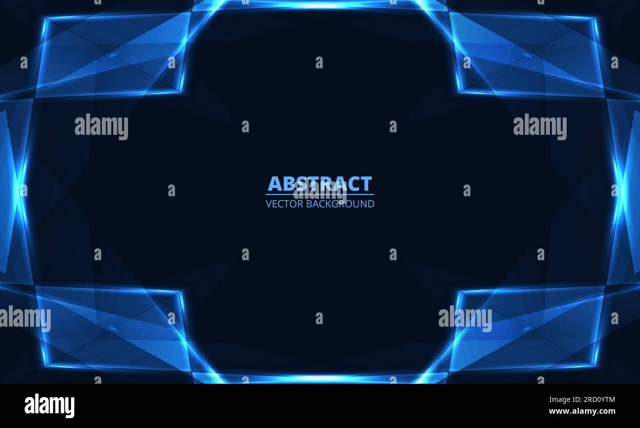 Dark blue vector abstract background with futuristic abstract design ...