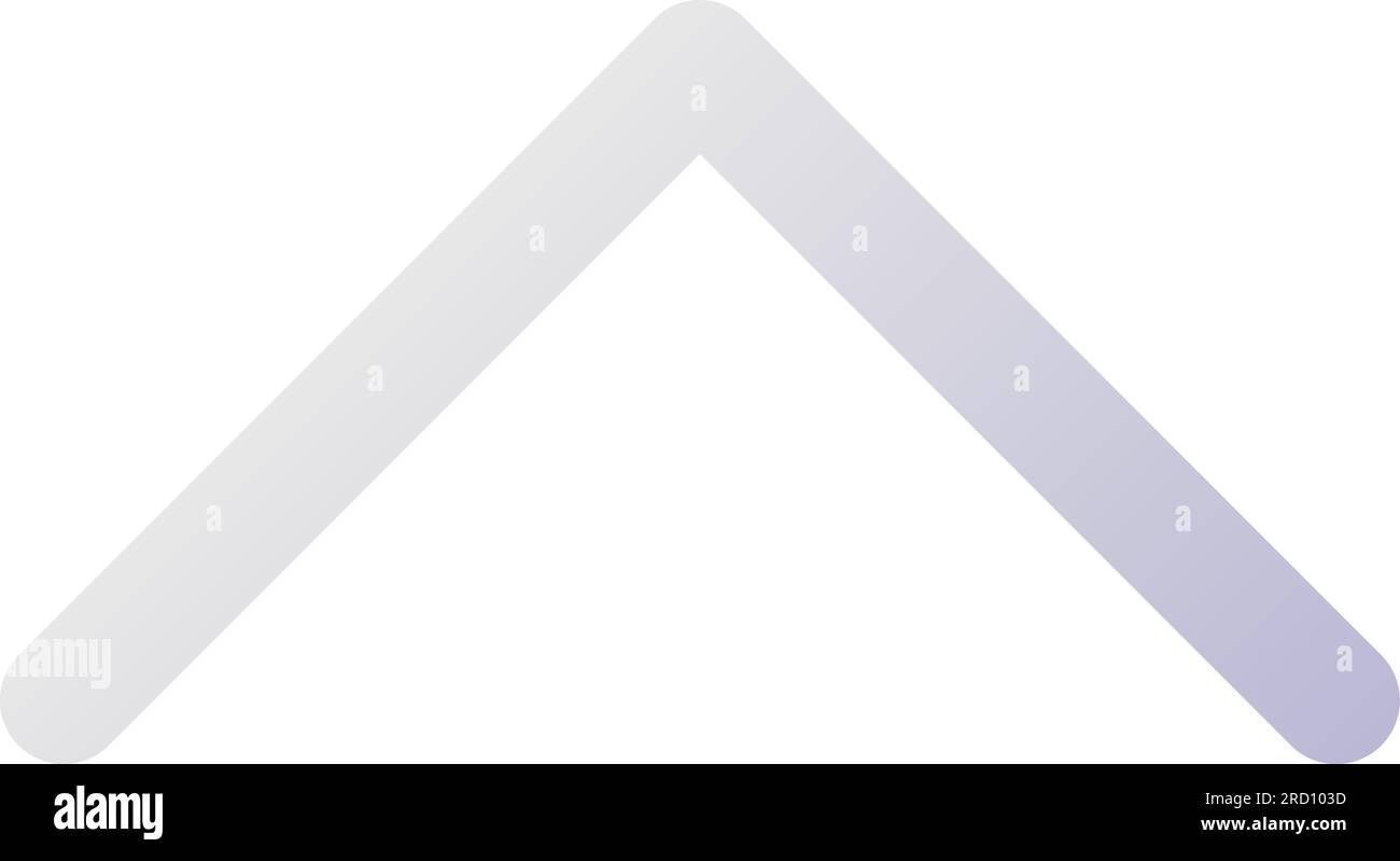 Scroll up pixel perfect flat gradient two-color ui icon Stock Vector