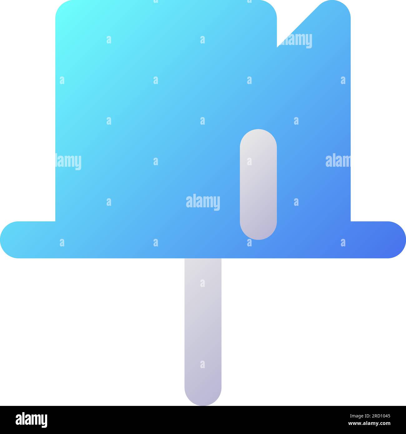 Attached message pixel perfect flat gradient two-color ui icon Stock Vector