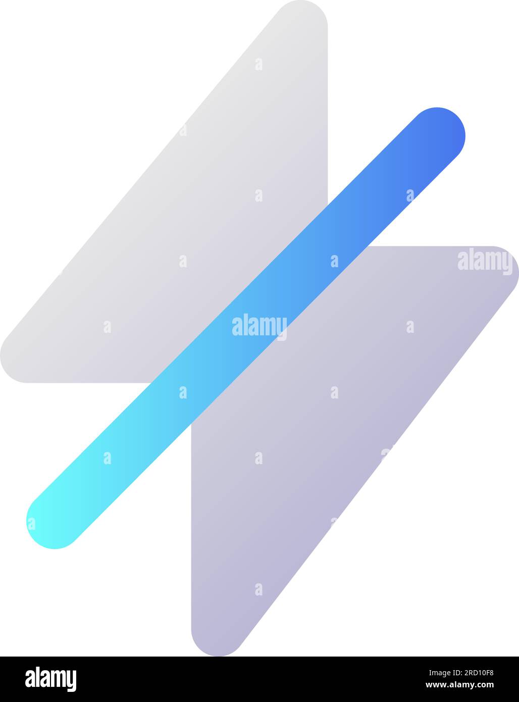 Silent mode pixel perfect flat gradient two-color ui icon Stock Vector