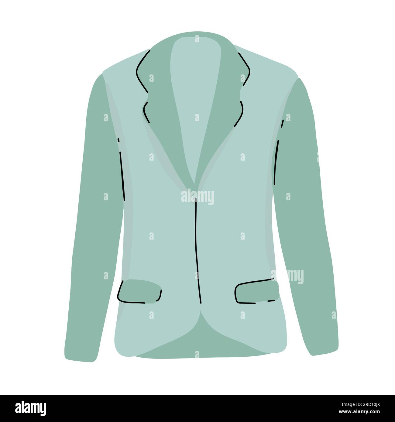 SLOUCHY SUIT BLAZER AND OVERSIZE PANT SUIT CORPORATE WEAR Stock Vector