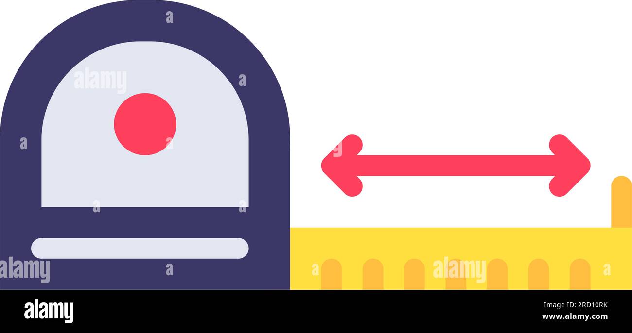 Measuring Tape Icon Image Stock Vector Image & Art - Alamy