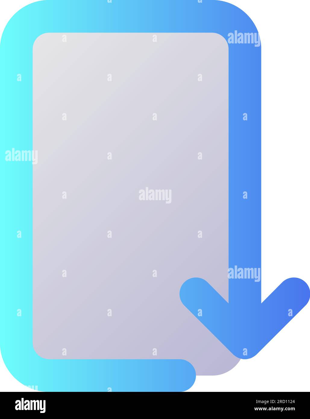 Reply pixel perfect flat gradient two-color ui icon Stock Vector