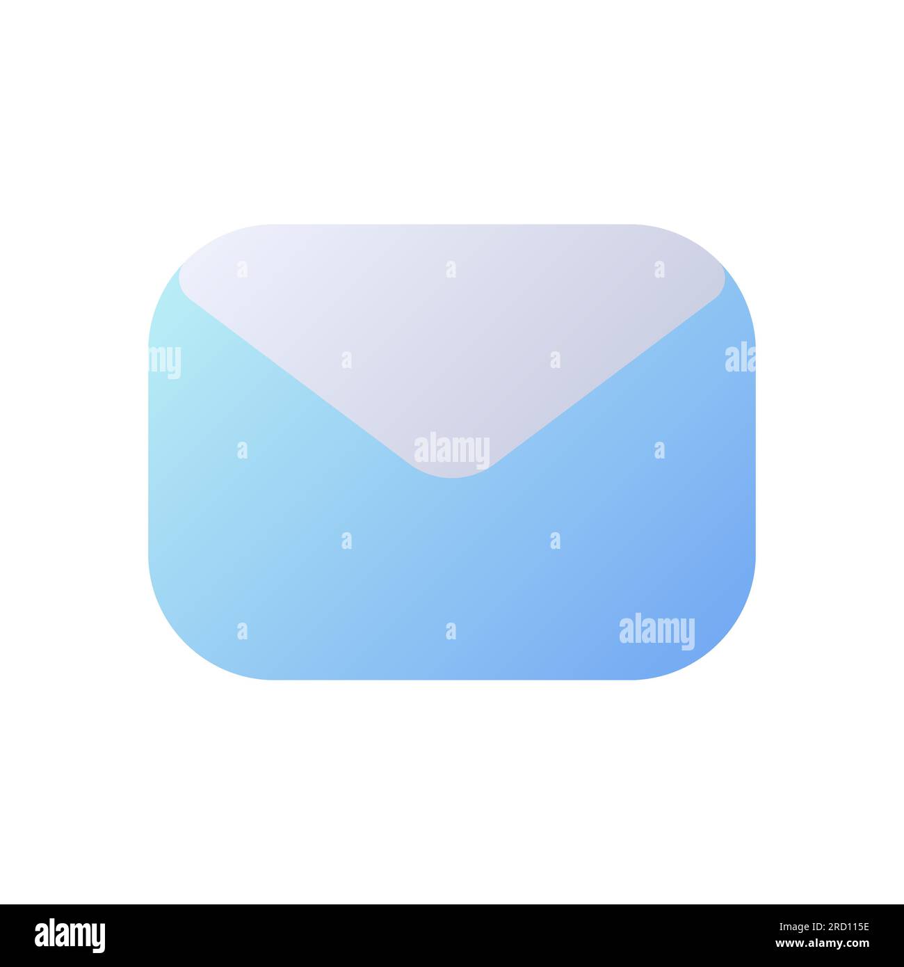 Unread message pixel perfect flat gradient two-color ui icon Stock Vector