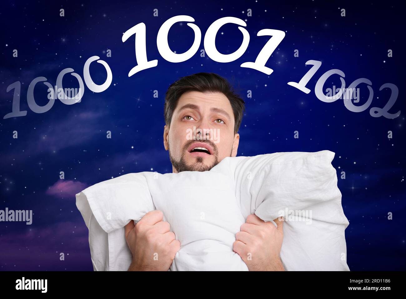 Flying numbers and person hires stock photography and images Alamy