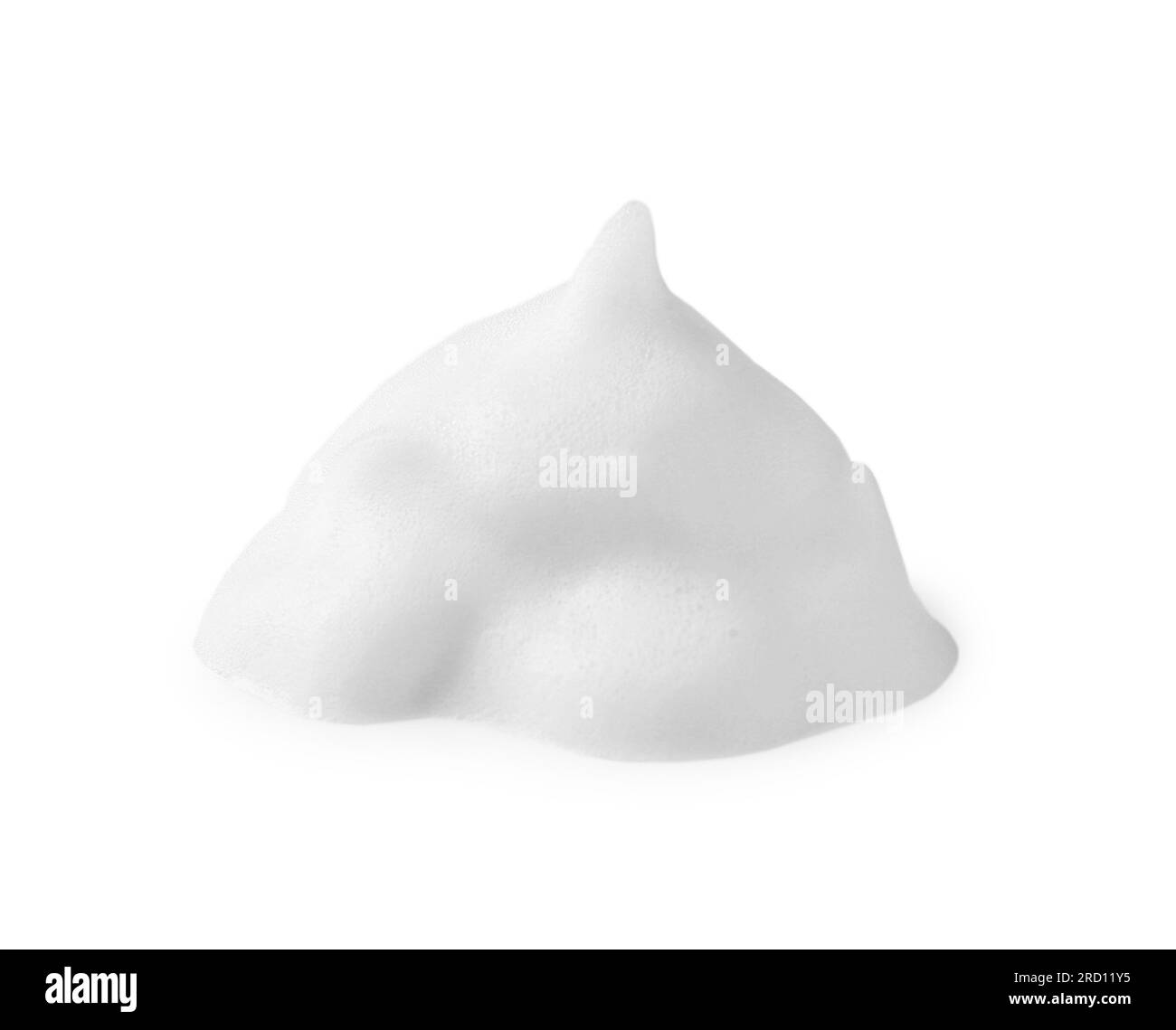 Foam on white background. Face cleanser, skin care cosmetic Stock Photo