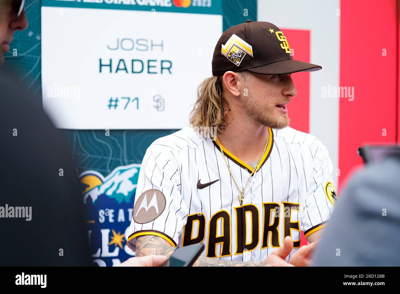 This is a 2023 photo of Josh Hader of the San Diego Padres baseball team.  This image reflects the San Diego Padres active roster as of Thursday, Feb.  24, 2023, when this