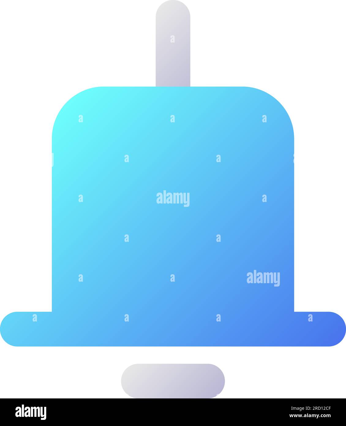 Notification pixel perfect flat gradient two-color ui icon Stock Vector