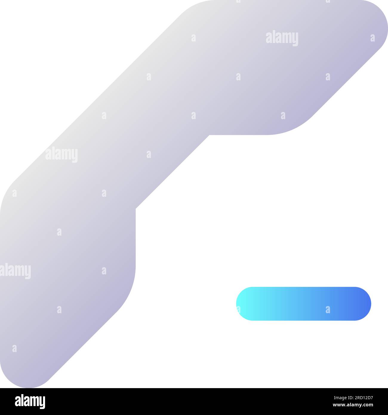 Delete contact pixel perfect flat gradient two-color ui icon Stock Vector