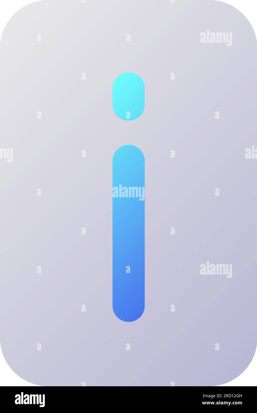 Information pixel perfect flat gradient two-color ui icon Stock Vector