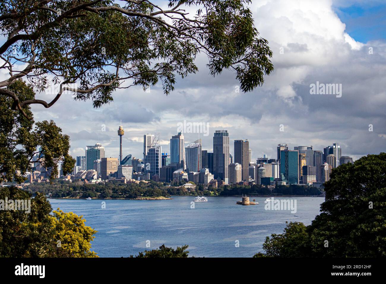 Sydney Skyline as seen from Taronga Zoo Stock Photo