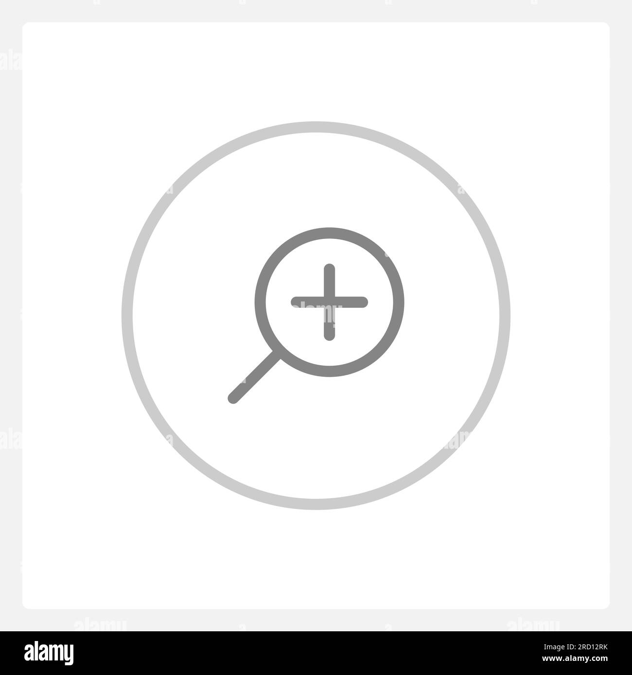 Normal zoom in button state UI element template Stock Vector Image