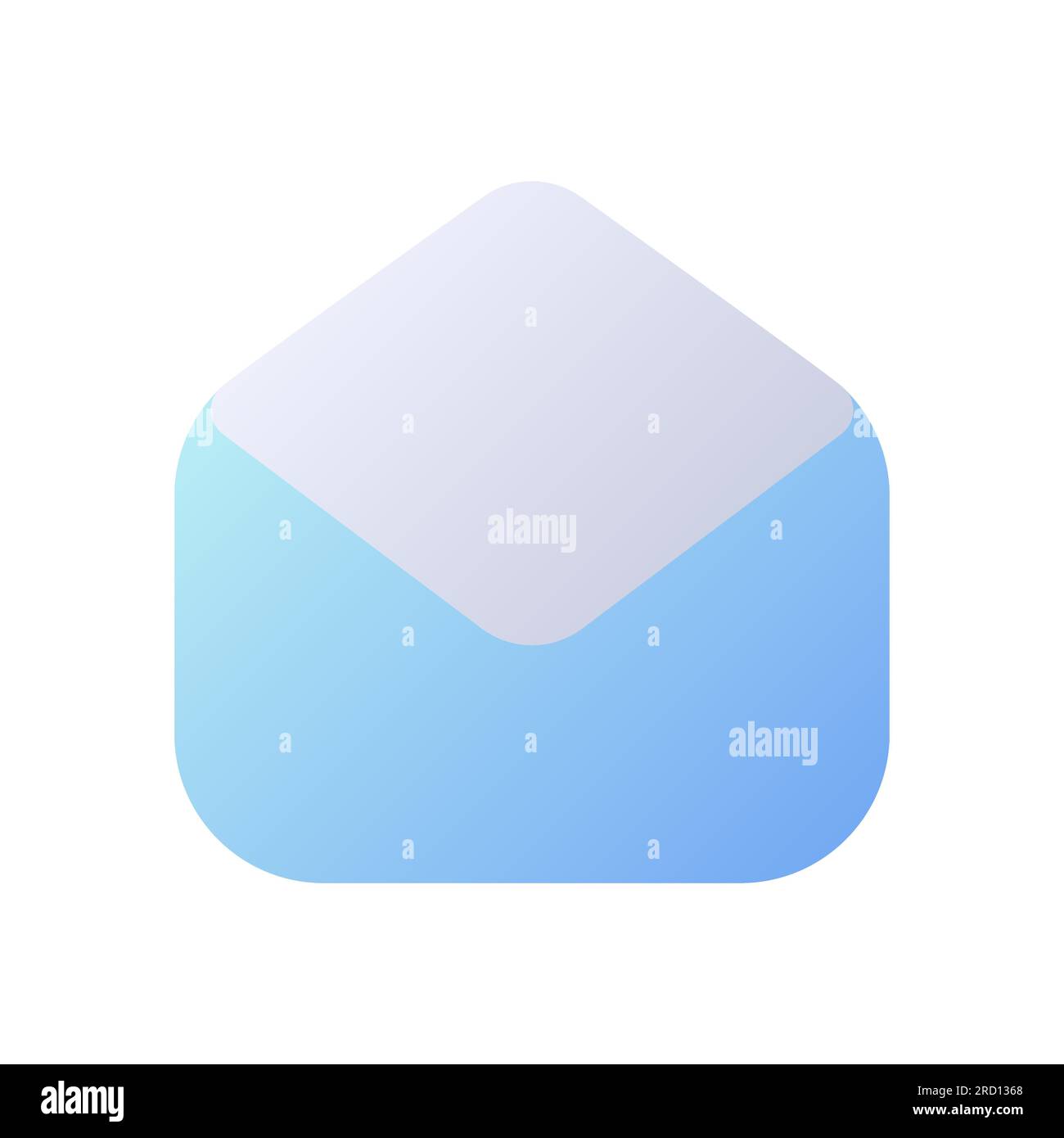 Read message pixel perfect flat gradient two-color ui icon Stock Vector