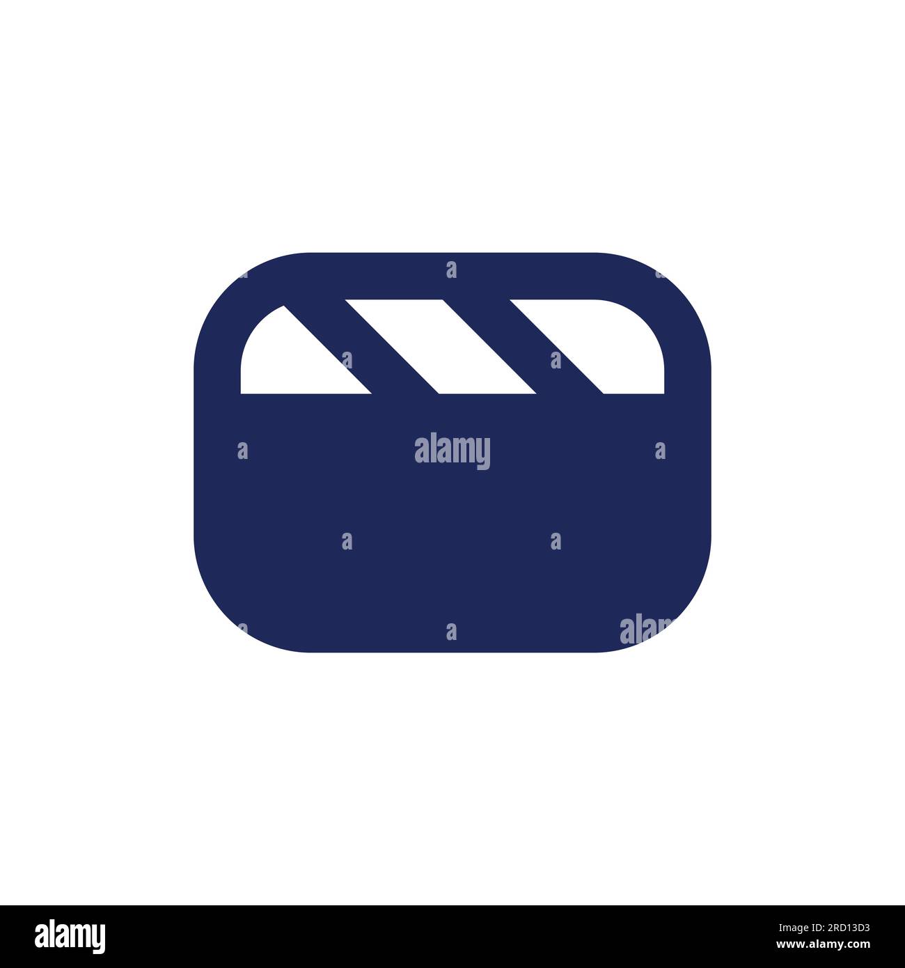 Video file black pixel perfect solid ui icon Stock Vector