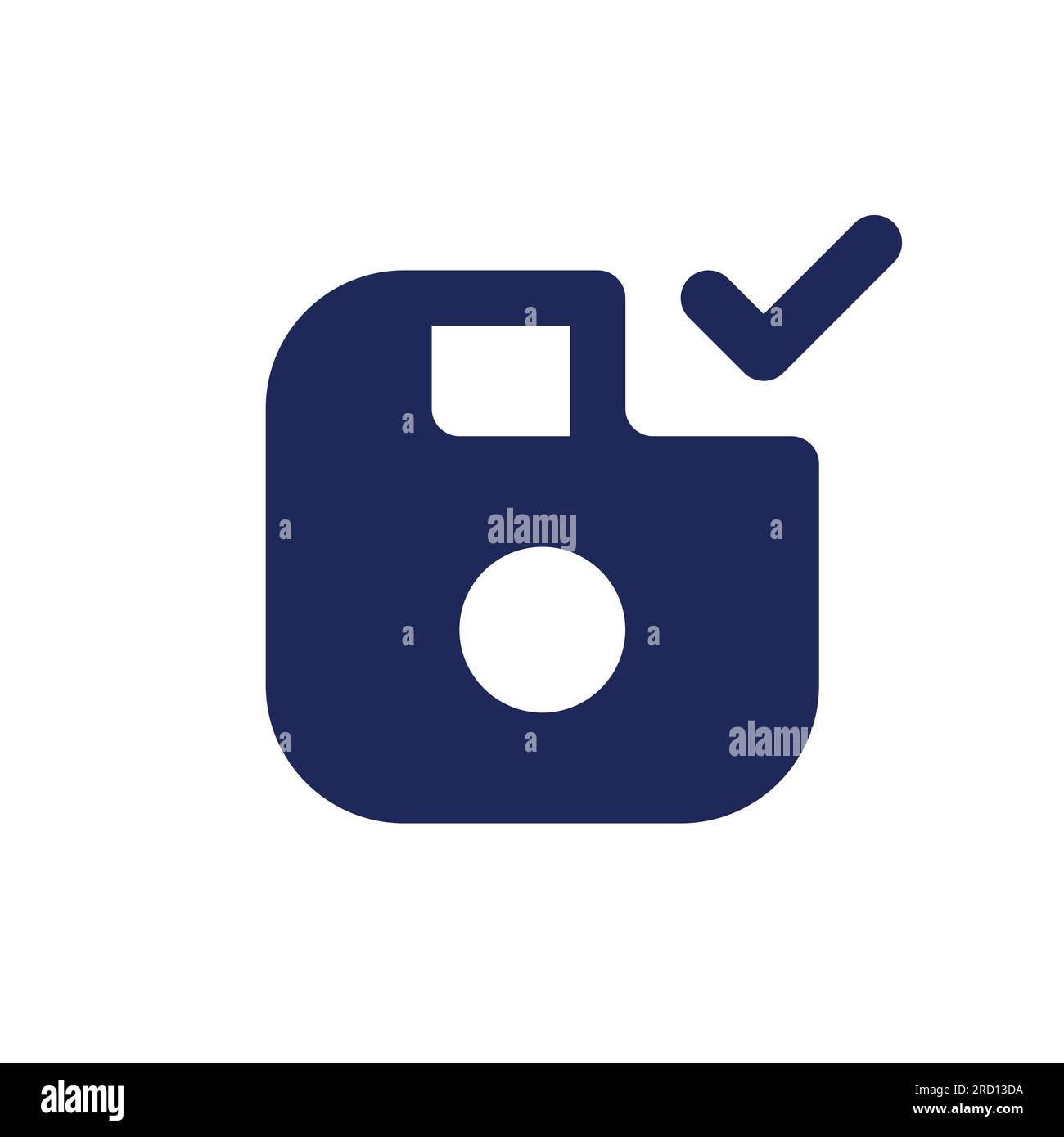 Apply saving black pixel perfect solid ui icon Stock Vector