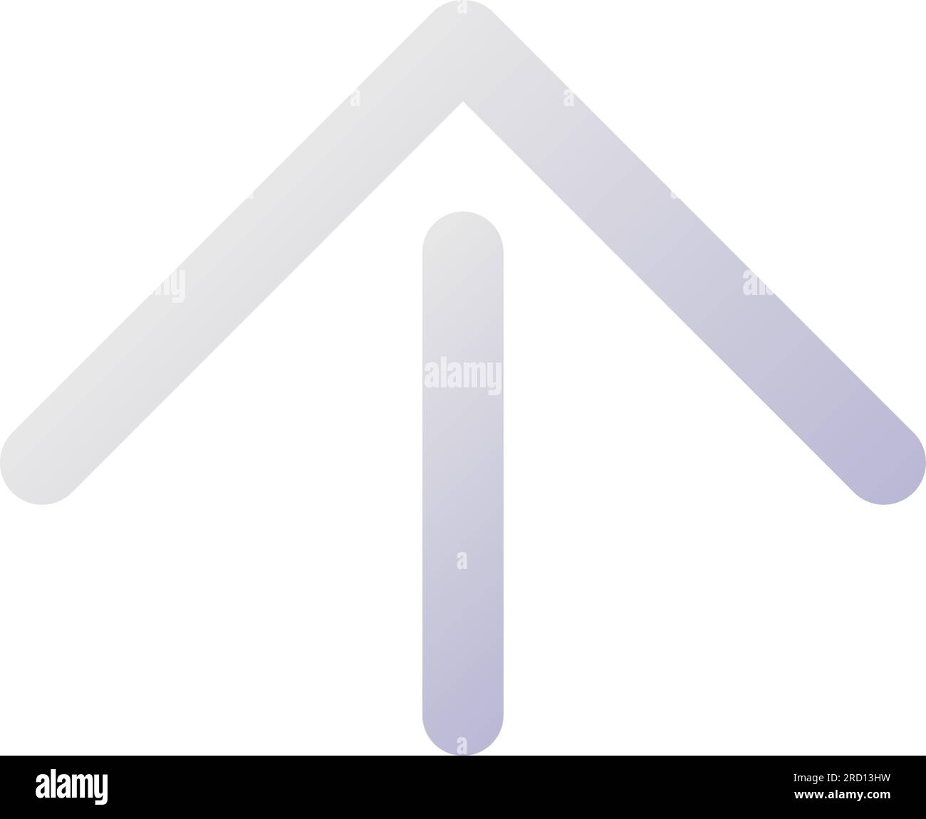 Move upward pixel perfect flat gradient two-color ui icon Stock Vector