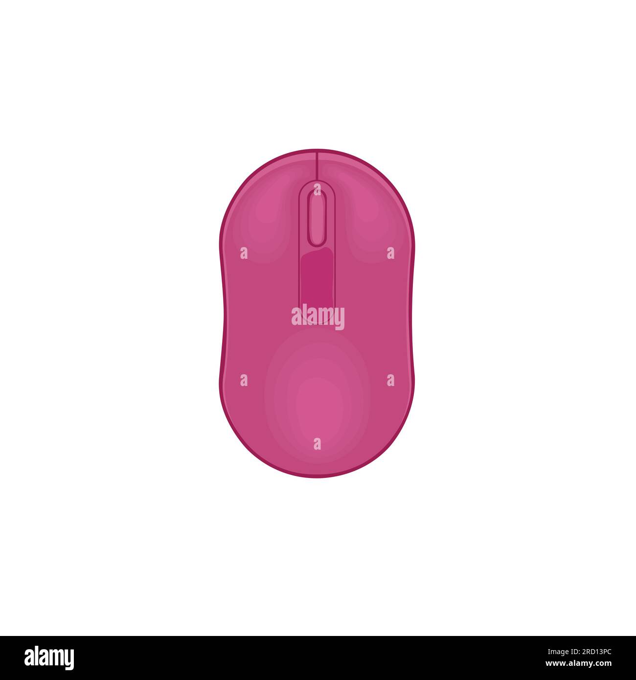 Wireless computer mouse vector isolated on white background. Computer ...