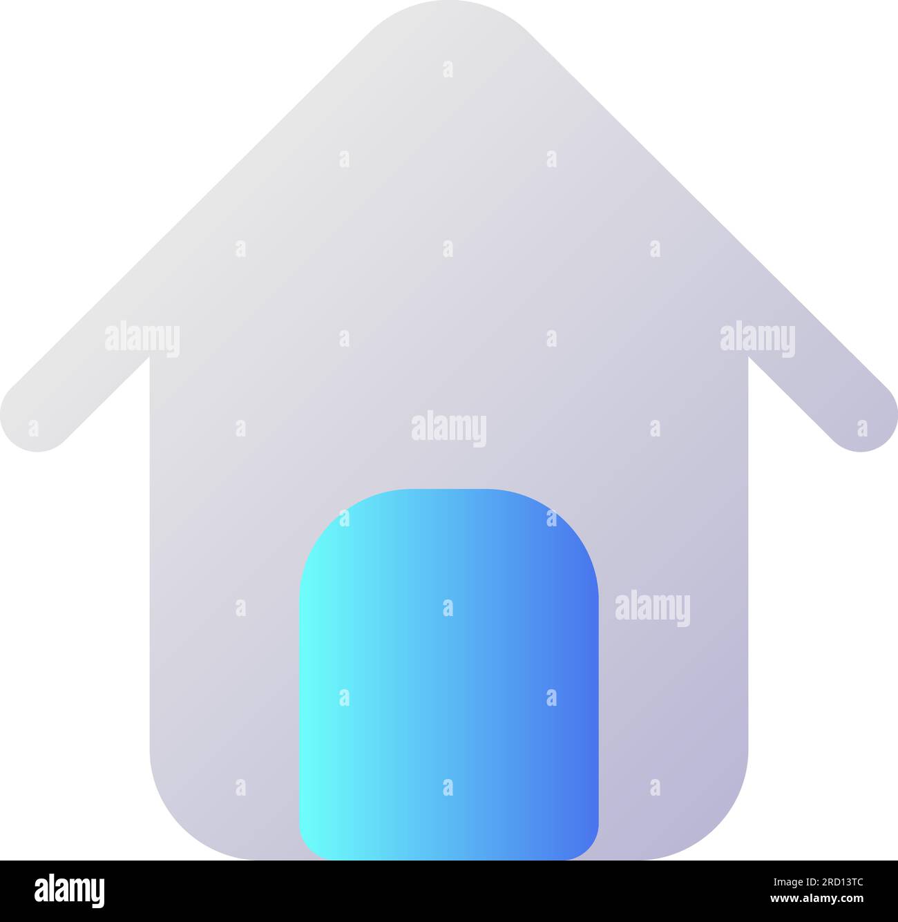 Home page pixel perfect flat gradient two-color ui icon Stock Vector