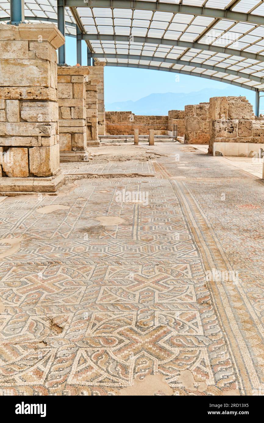 Denizli, Turkey, Church of Laodiceia Ancient City and its floor mosaics