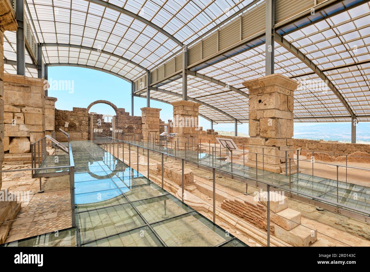 Denizli, Turkey, Church of Laodiceia Ancient City and its floor mosaics