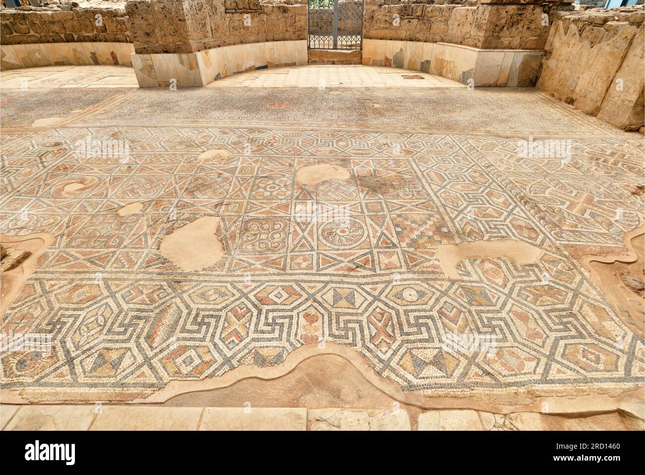 Denizli, Turkey, Church of Laodiceia Ancient City and its floor mosaics