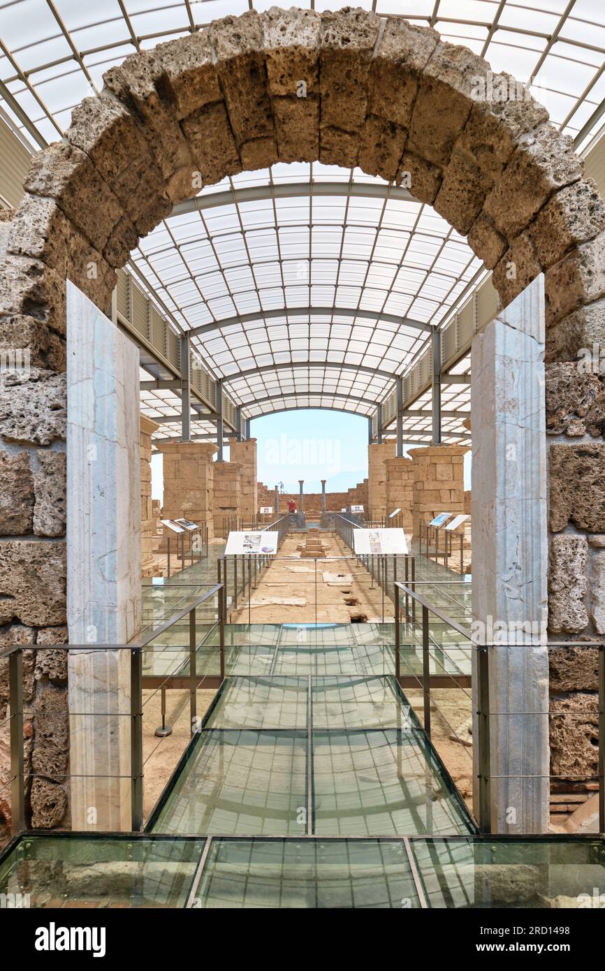 Denizli, Turkey, Church of Laodiceia Ancient City and its floor mosaics