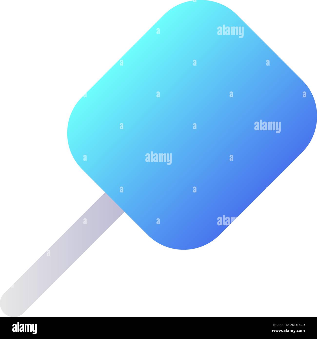 Magnifying glass pixel perfect flat gradient two-color ui icon Stock Vector
