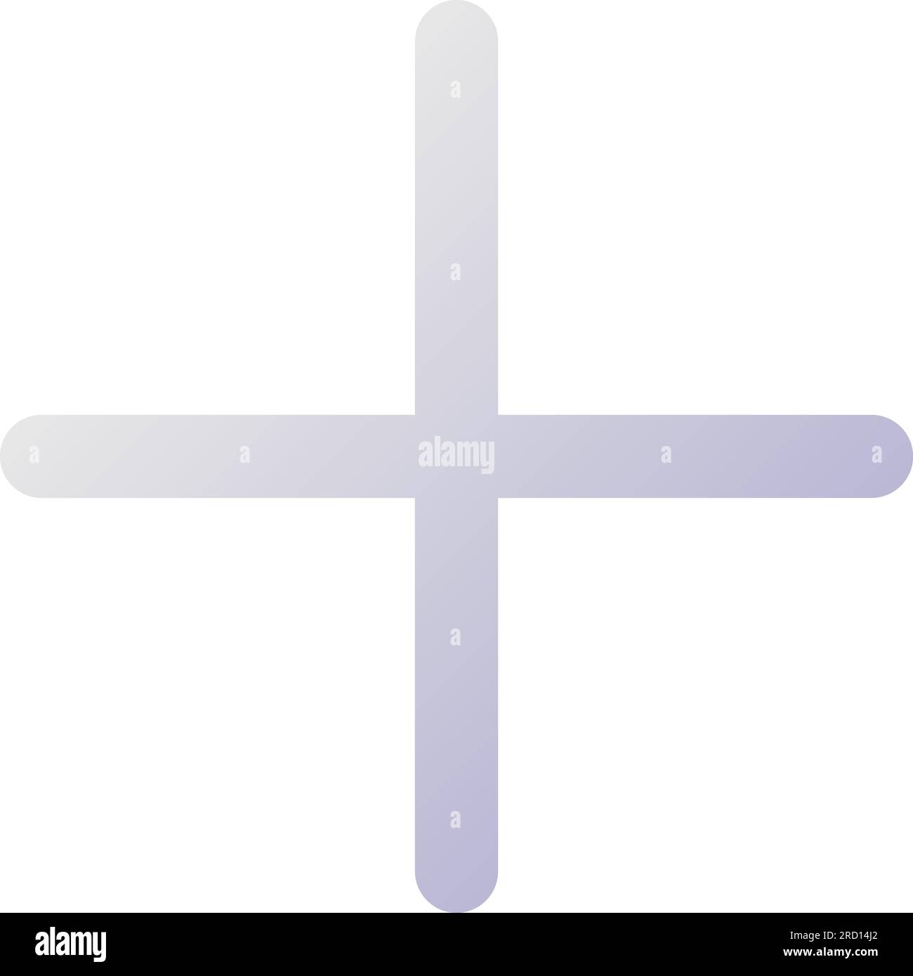 Plus pixel perfect flat gradient two-color ui icon Stock Vector