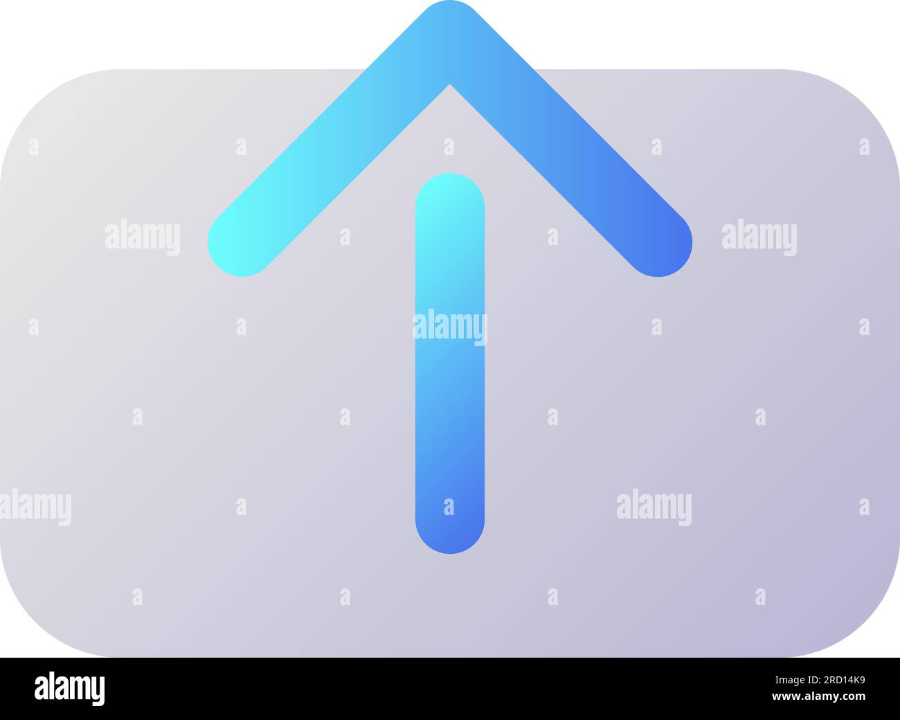 Upload pixel perfect flat gradient two-color ui icon Stock Vector