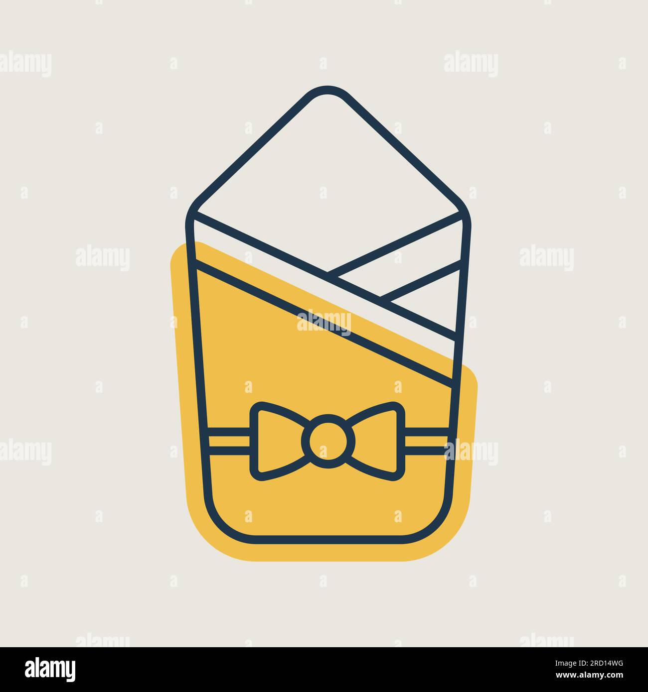 Baby sleeping bag vector icon. Envelope for newborn. Graph symbol for