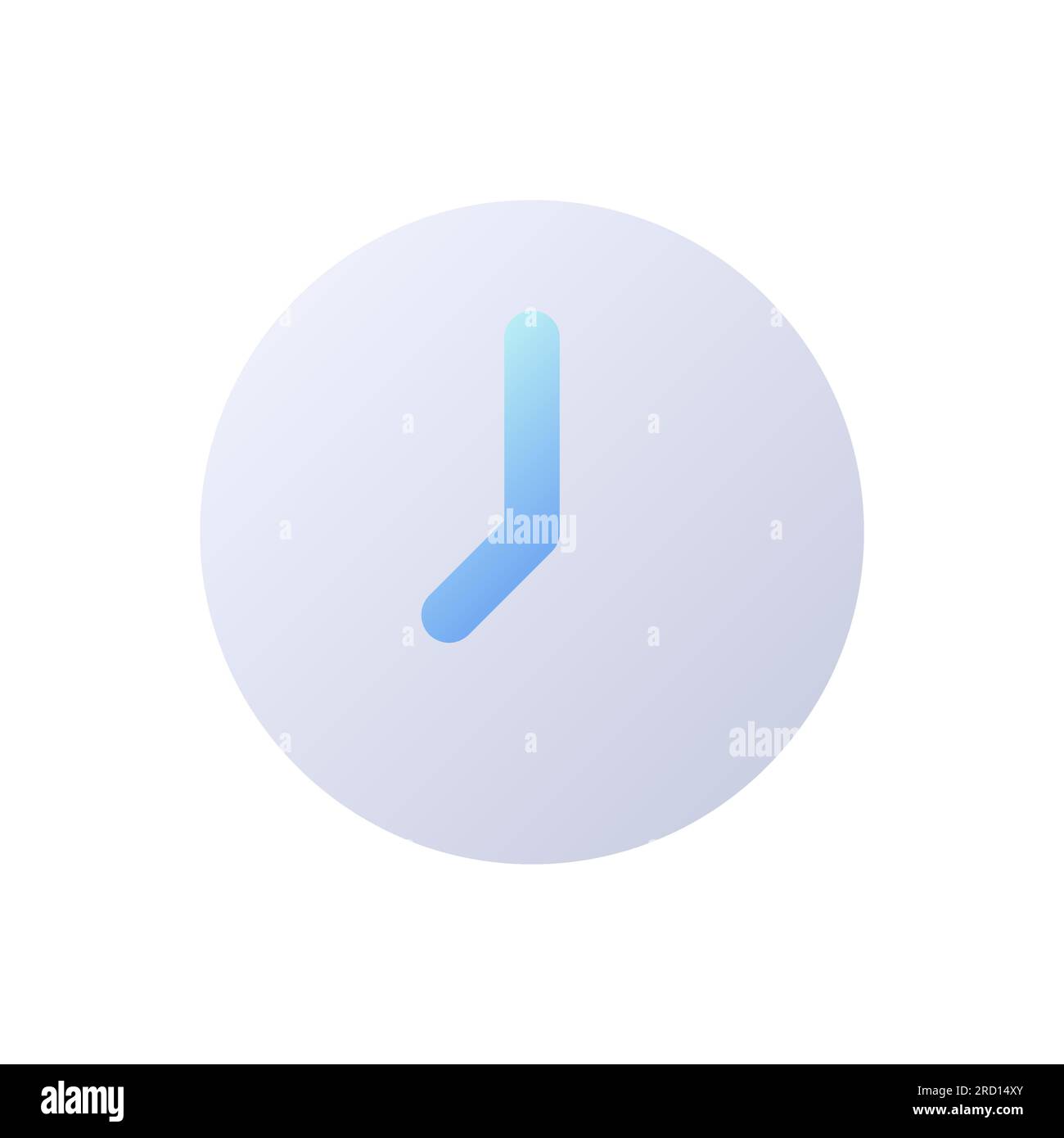 Clock pixel perfect flat gradient two-color ui icon Stock Vector