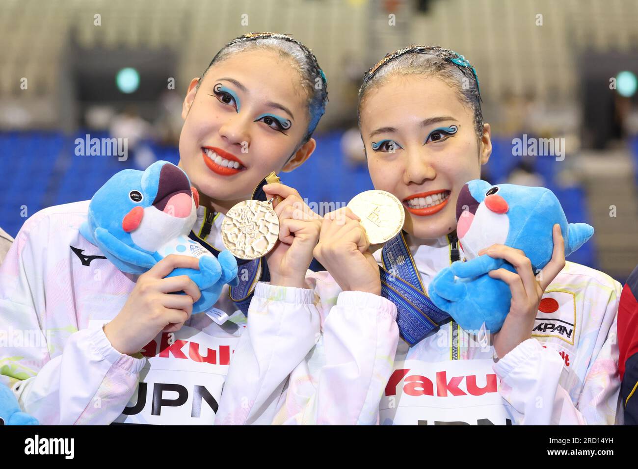 Fukuoka, Japan. 16th July, 2023. Mashiro Yasunaga & Moe Higa (JPN